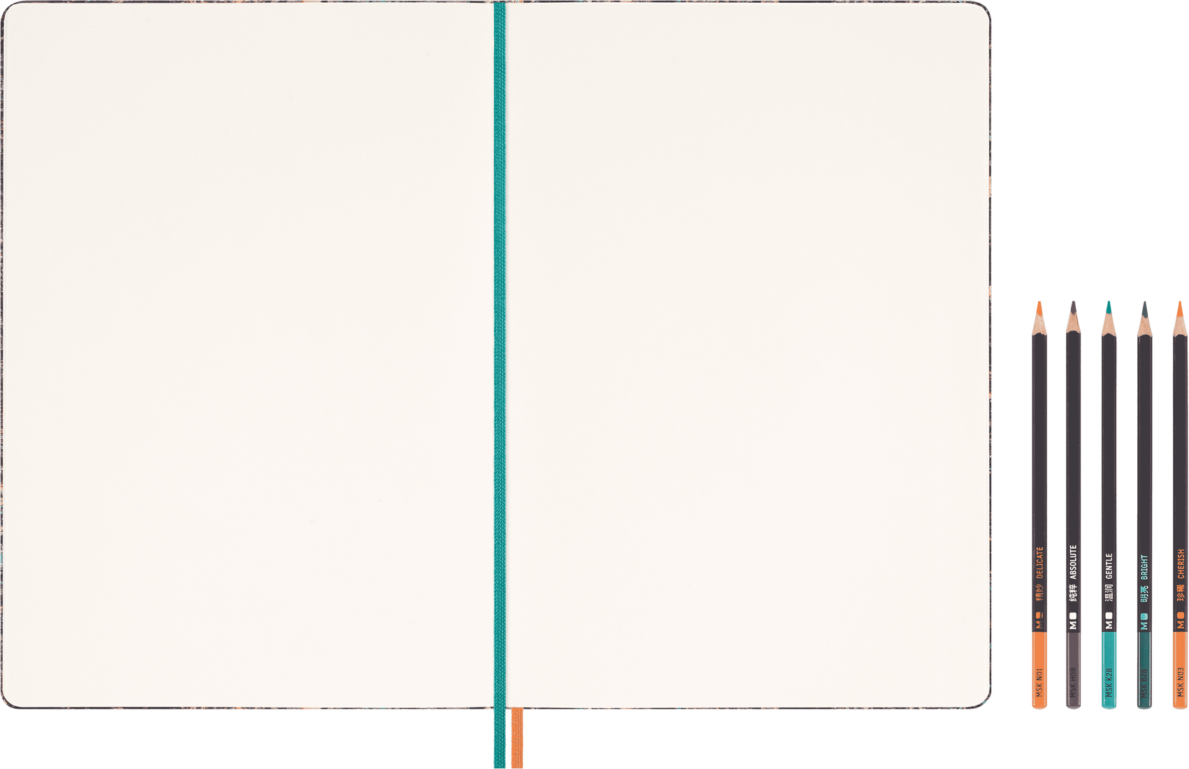 MOLESKINE Coffret cadeau Année du Dragon de Zeng Fanzhi Carnet de croquis format A4 et crayons