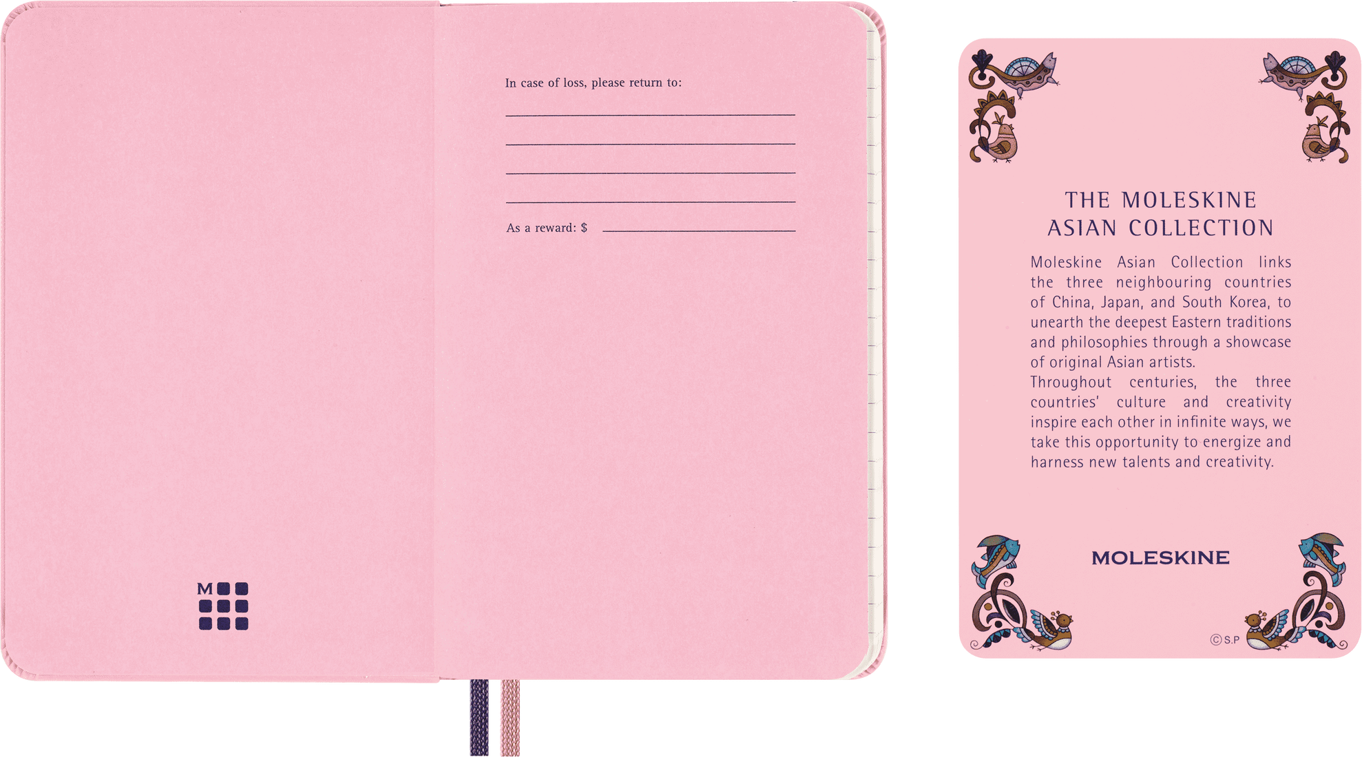 MOLESKINE Carnet Sakura - Momoko Sakura Carnet de poche ligné et coffret cadeau