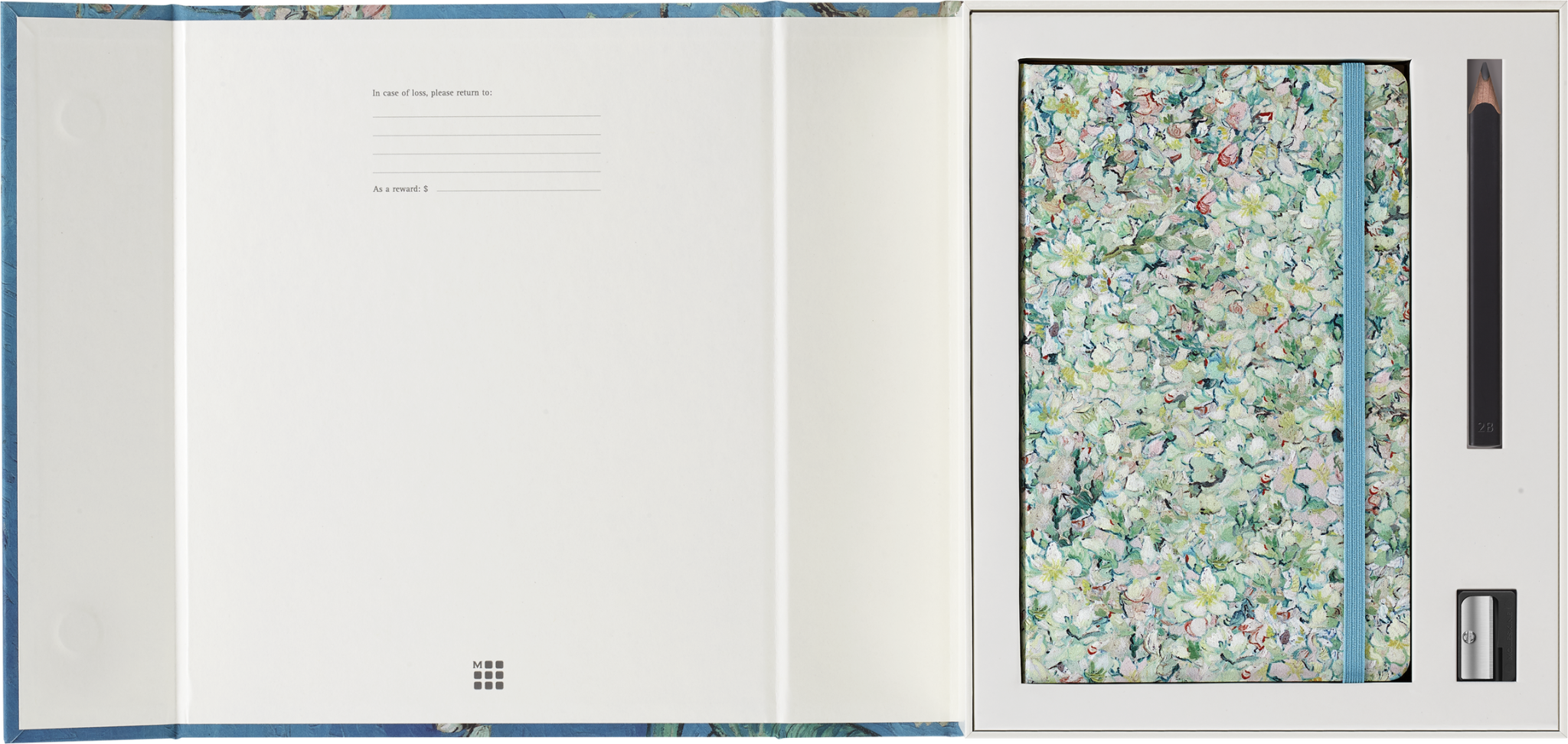 MOLESKINE Coffret collector Musée Van Gogh Carnet de croquis, cahier, crayon et taille-crayon