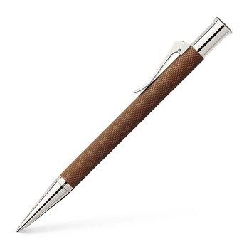 FABER CASTELL Stylo Bille Guilloché cognac