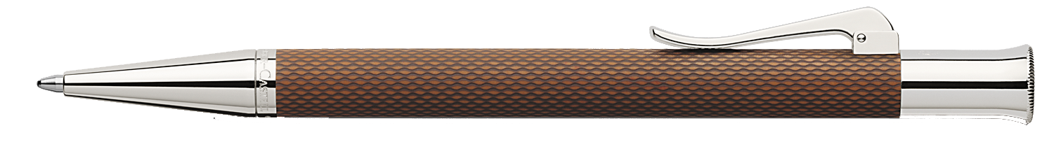 FABER CASTELL Stylo Bille Guilloché cognac