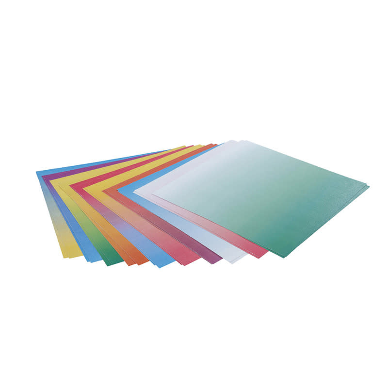 CLAIREFONTAINE Origami Uni, Pack De 100 Feuilles 20X20Cm 70G, Assortiment Couleurs Dégradées