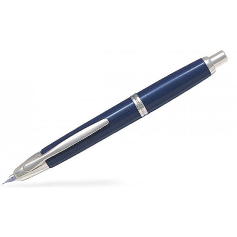 PILOT Capless Finitions Rhodiées - Bleu - Plume Moyenne - En Coffret