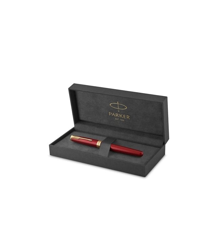 PARKER Stylo Plume M Sonnet Rouge Gt Acier