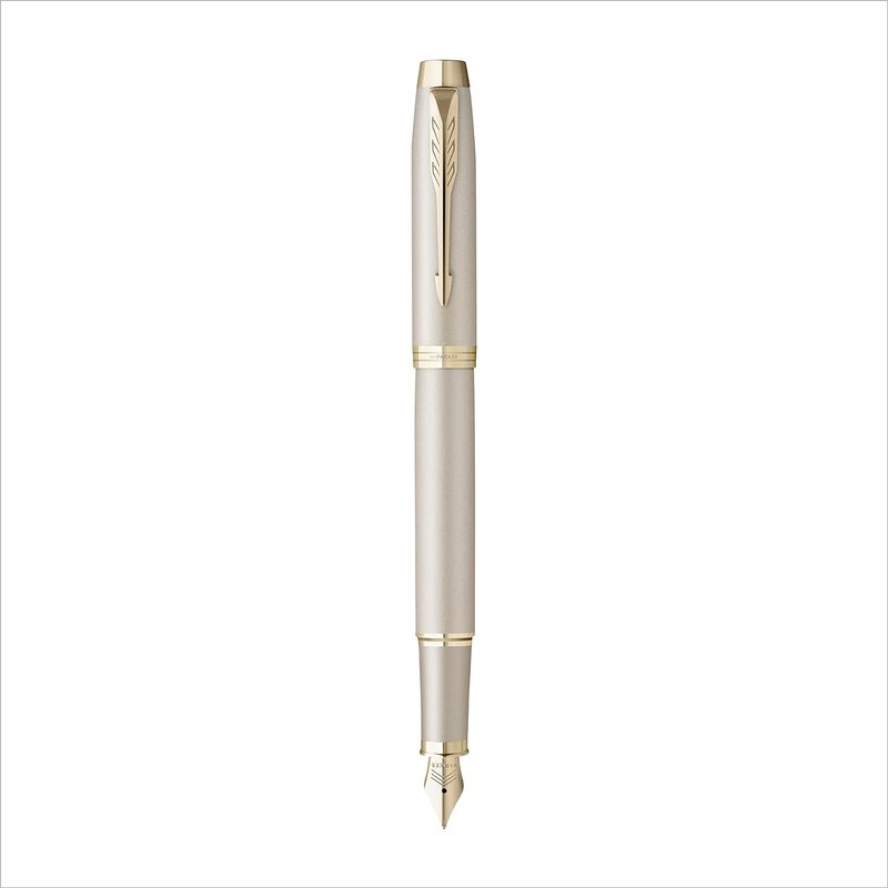 PARKER IM Monochrome Champagne Plume F