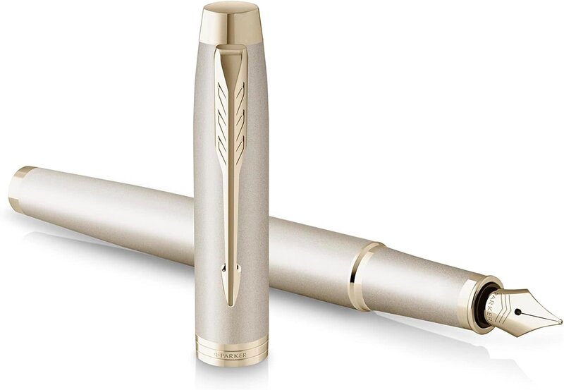 PARKER IM Monochrome Champagne Plume F