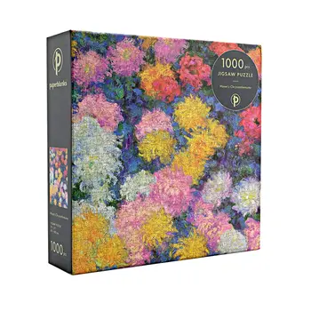 PAPERBLANKS Puzzles Les Chrysanthèmes de Monet Puzzle 1 000 pièces