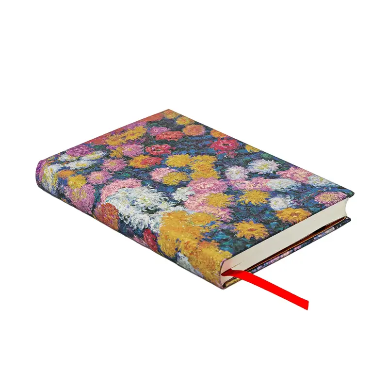 PAPERBLANKS Carnets À Couverture Rigide Les Chrysanthèmes de Monet Mini Ligné