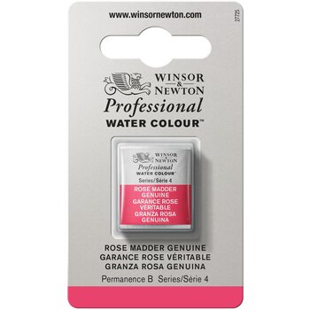 WINSOR & NEWTON Professional Aquarelle 1/2 Godet 587 Garance Rose Véritable