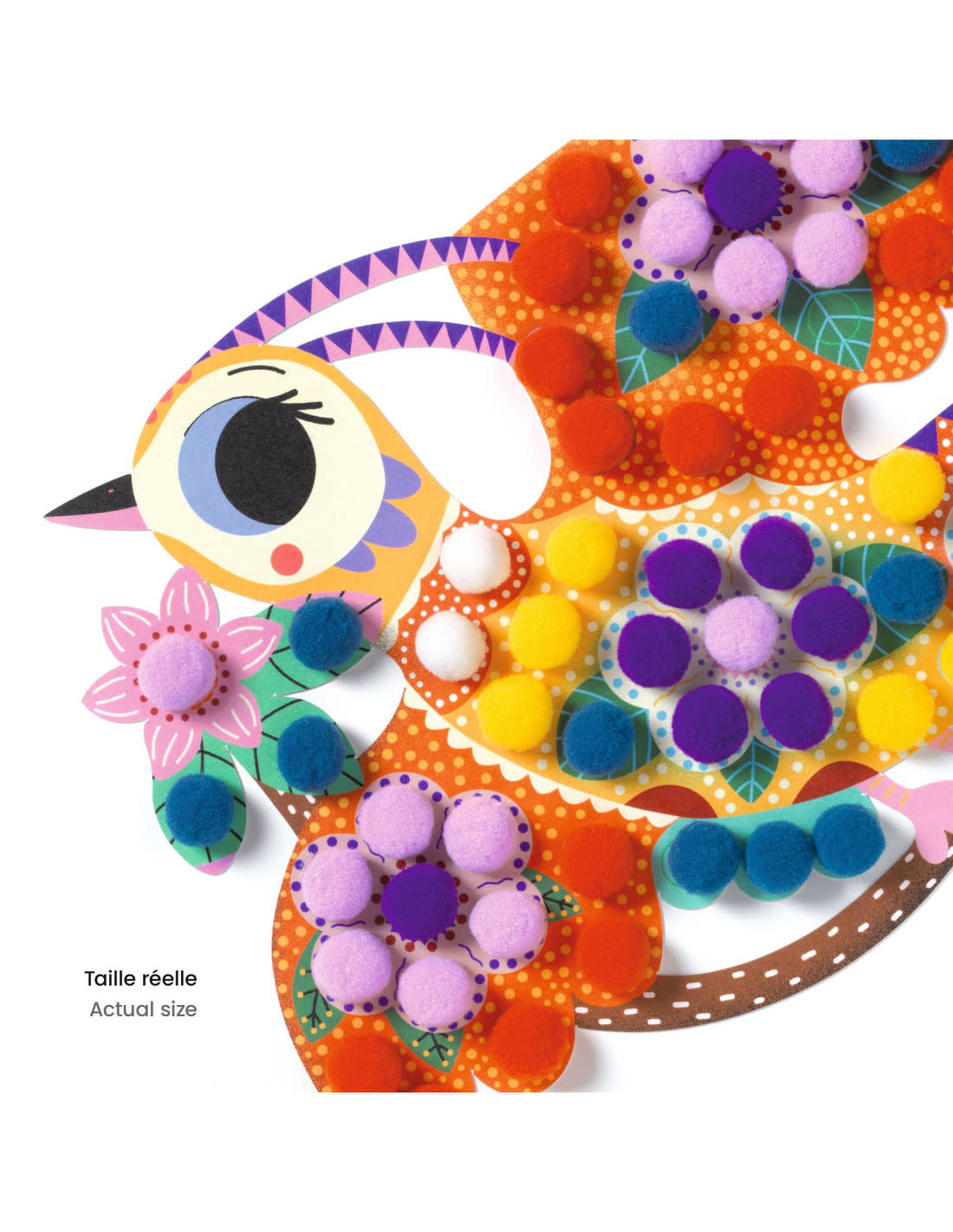 DJECO Silhouettes et pompons Collage Panachés