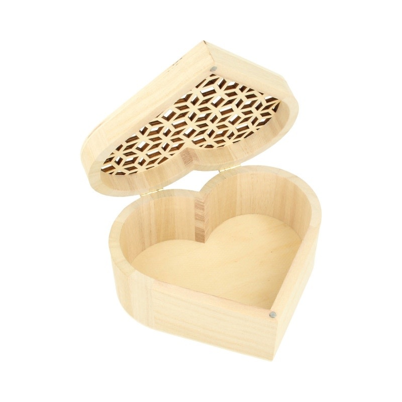 ARTEMIO Boite Cœur Couvercle Ajouré 16X14X7Cm