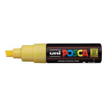 UNI-BALL Posca Marqueur pointe large biseautée PC8K Jaune