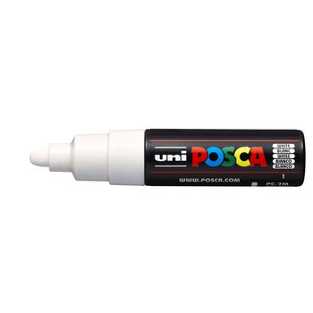 UNI-BALL POSCA MARQUEUR PC-7M Pointe large Blanc