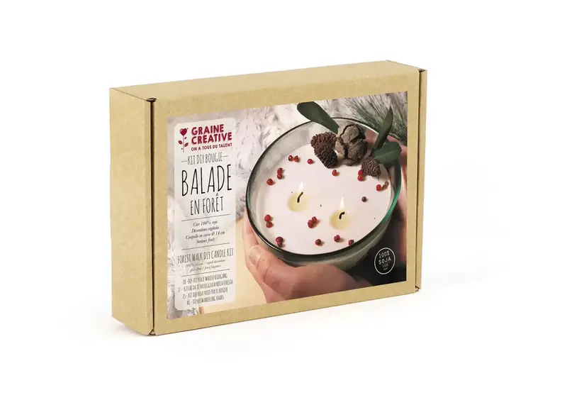 GRAINE CREATIVE Kit Diy Bougie Balade En Forêt