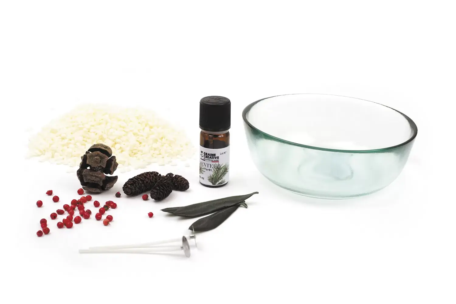 GRAINE CREATIVE Kit Diy Bougie Balade En Forêt