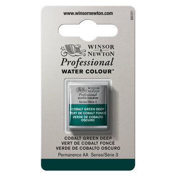 WINSOR & NEWTON Pro Watercolour 1/2G 185 Vert De Cobalt Fonce Row
