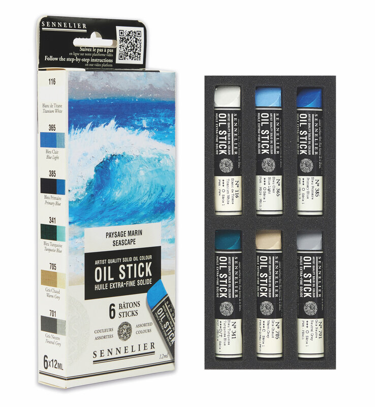 SENNELIER Etui 6 mini Oil Sticks - Paysage marin