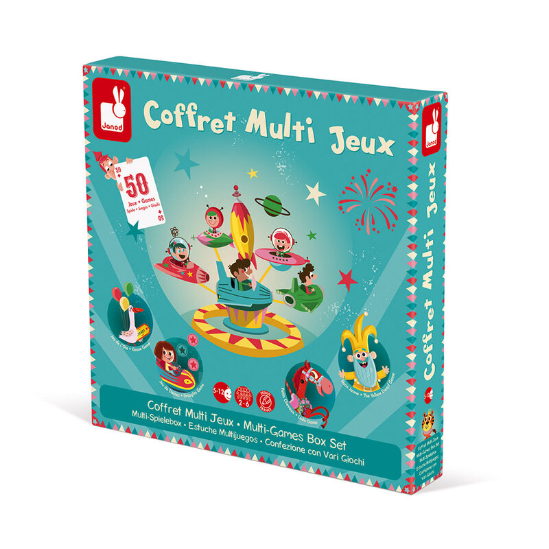 JANOD Coffret Multi Jeux Carrousel