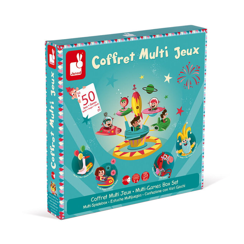 JANOD Coffret Multi Jeux Carrousel