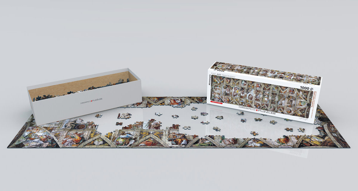 EUROGRAPHICS Puzzle Panoramic 1000 Chapelle Sixtine