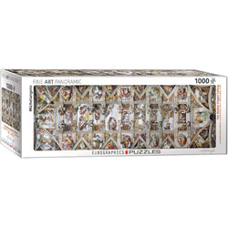 EUROGRAPHICS Puzzle Panoramic 1000 Chapelle Sixtine