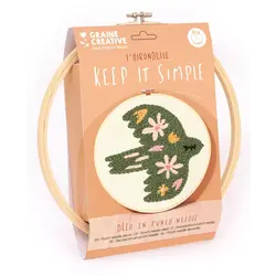 GRAINE CREATIVE Kit Punch Needle Oiseau Ø250 Mm