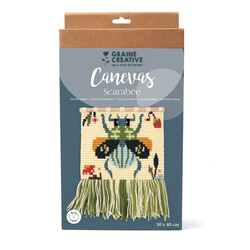 GRAINE CREATIVE Kit Canevas Scarabée
