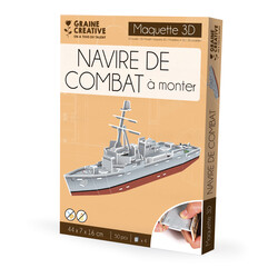 GRAINE CREATIVE Maquette 3D Mousse Navire De Combat