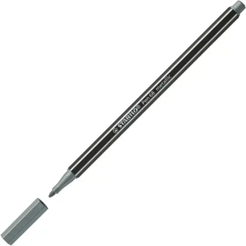 STABILO Feutre Pen 68 metallic - argent