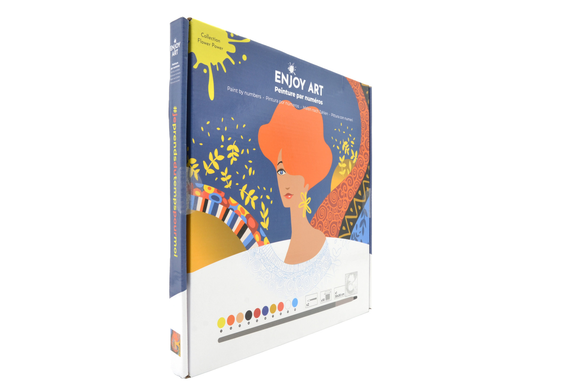 OZ Peinture par numéros 30x30cm Flower Power - Dora