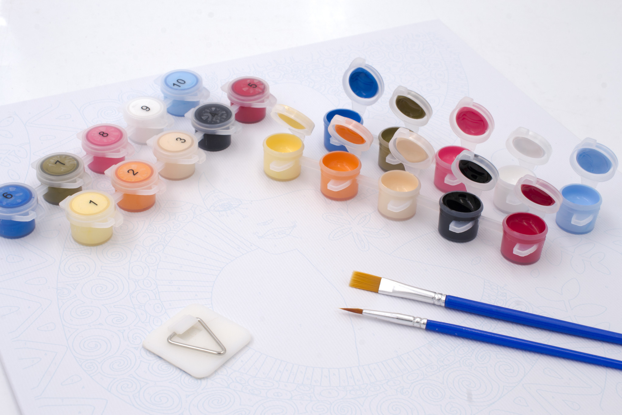 OZ Peinture par numéros 30x30cm Flower Power - Dora