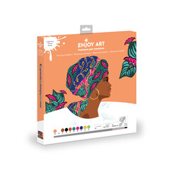 OZ Enjoy Art - Peinture Par Numéros 30X30Cm Flower Power - Aissa