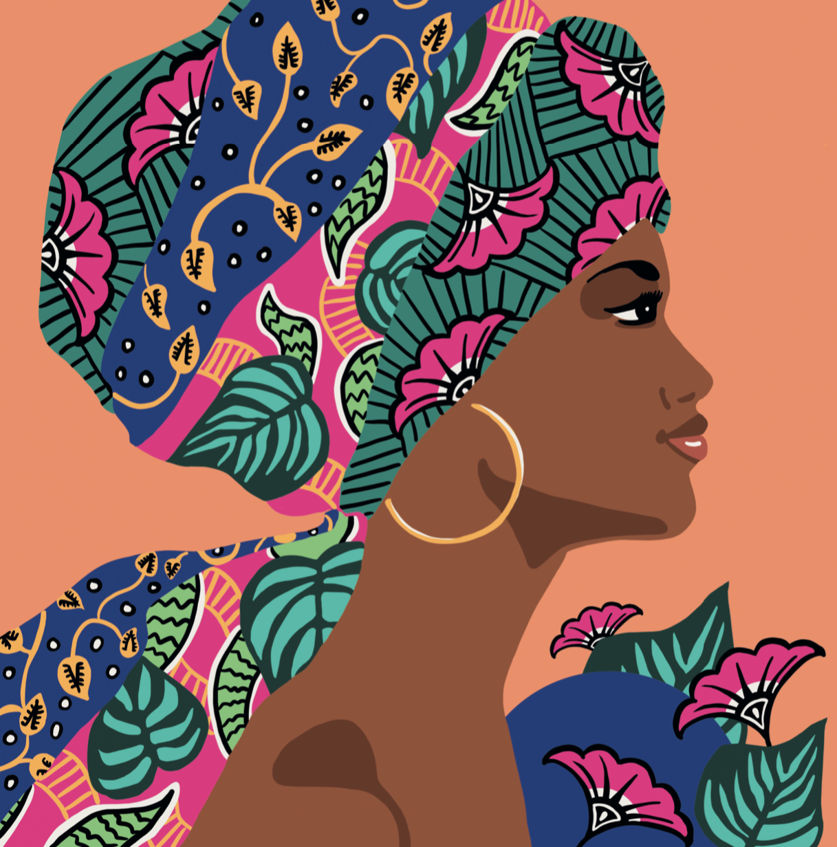 OZ Peinture par numéros 30x30cm Flower Power - Aissa