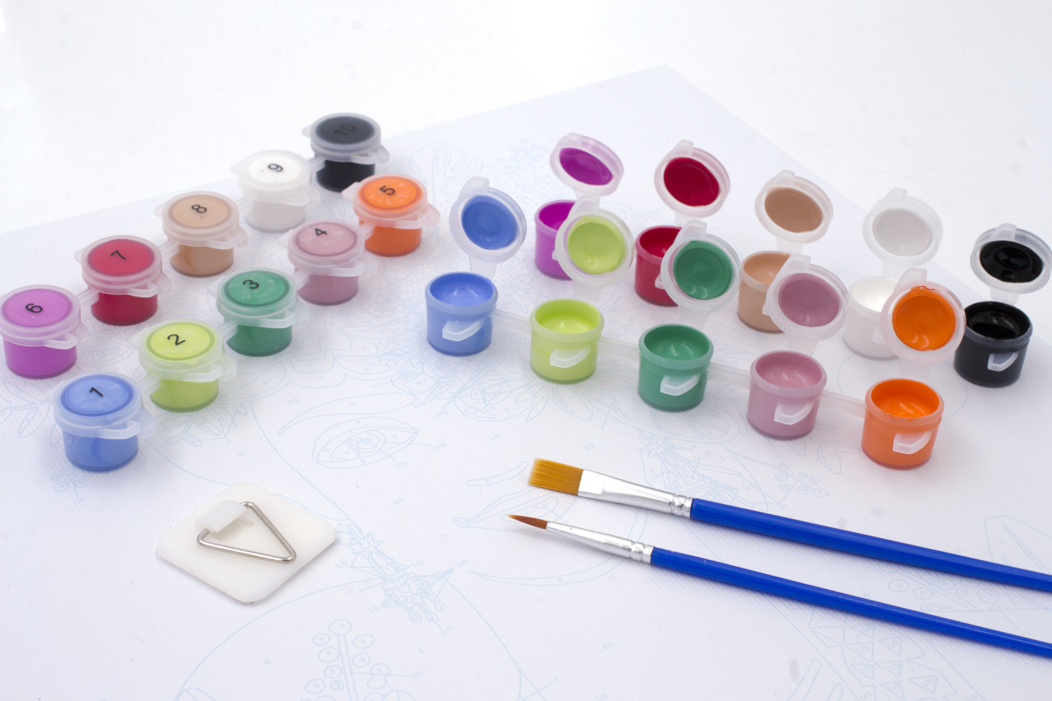 OZ Peinture par numéros 30x30cm Flower Power - Aissa