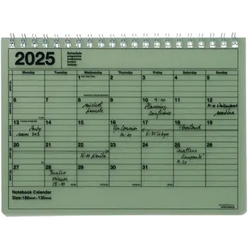MARK'S EUROPE Calendrier 12 mois 2025 Notebook S Khaki