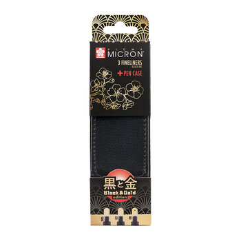 SAKURA Pigma Micron set de 3 feutres édition Black & Gold + étui