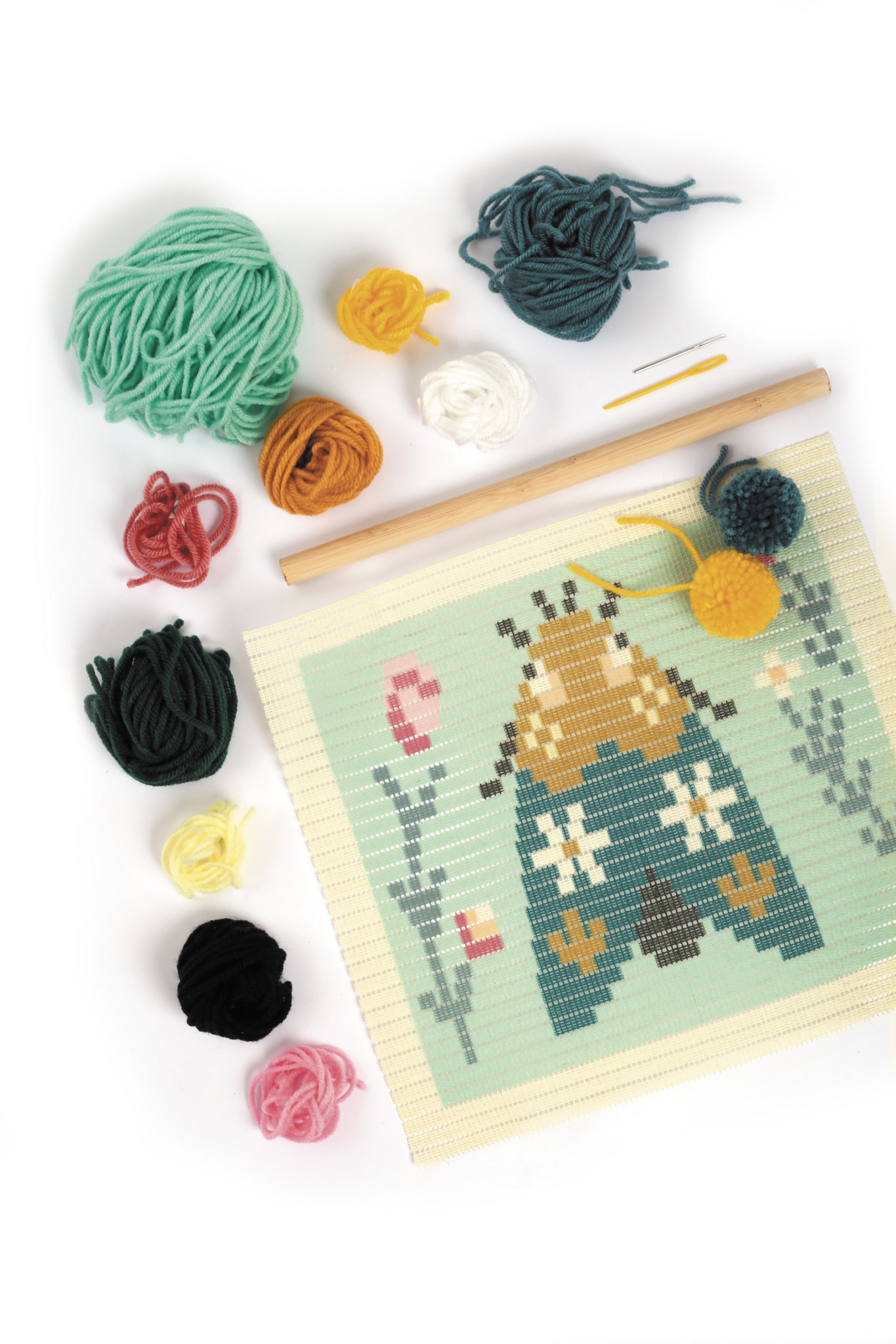 GRAINE CREATIVE Kit Canevas Papillon De Nuit