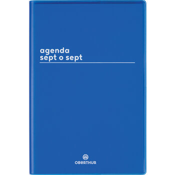 OBERTHUR Agenda scolaire Semainier Sept O Sept Fsc Boreal Bleu 10x15cm