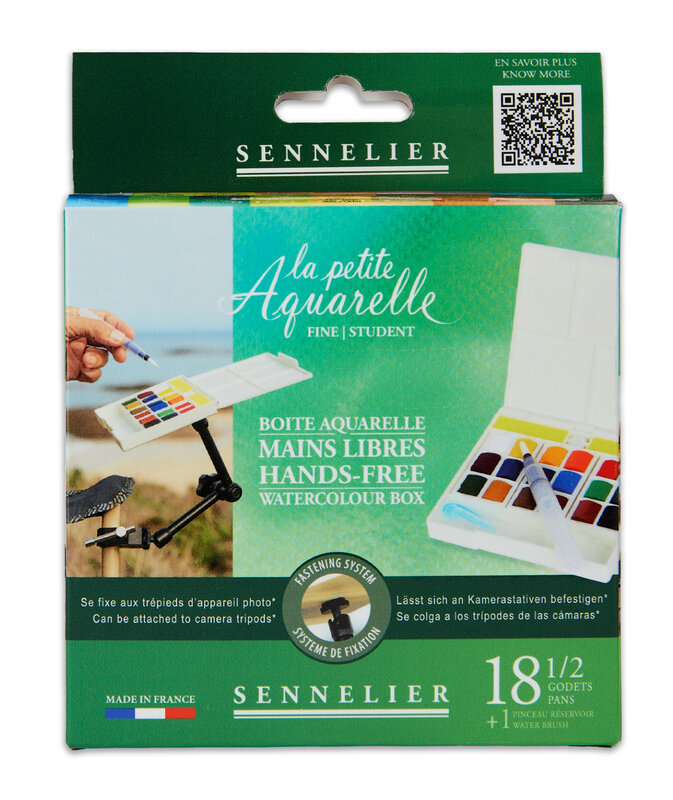 SENNELIER "La Petite Aquarelle" Boite Aquarelle Mains Libres - 18 1/2 Godets