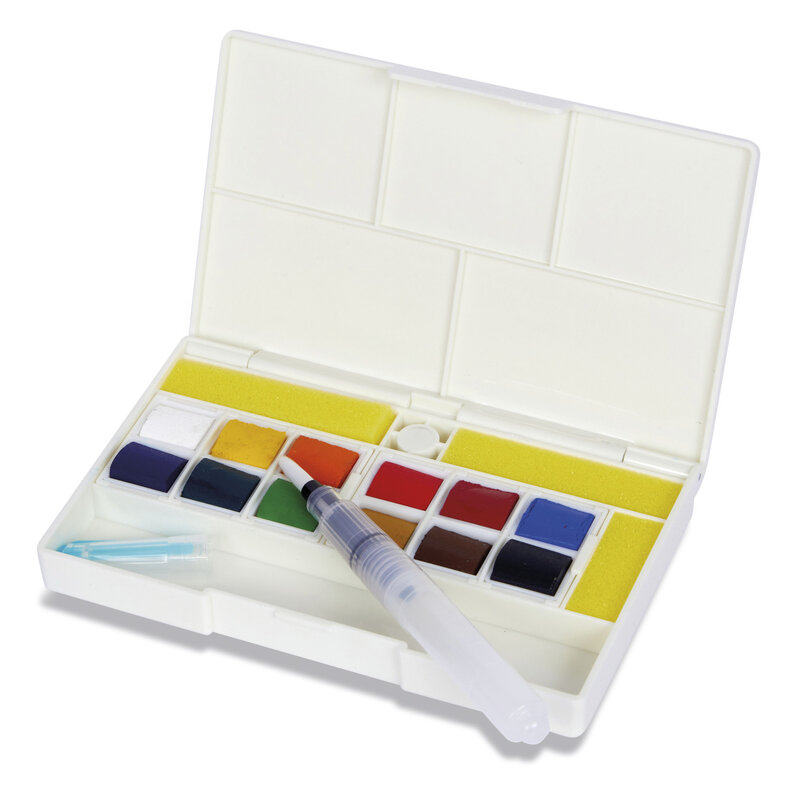 SENNELIER "La Petite Aquarelle" Boite Aquarelle Mains Libres - 12 1/2 Godets + 1 Bras Articulé