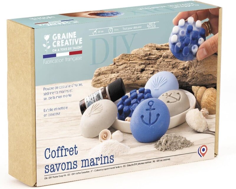 GRAINE CREATIVE Coffret Diy Savons Marins 196 X 144 X 45 Mm