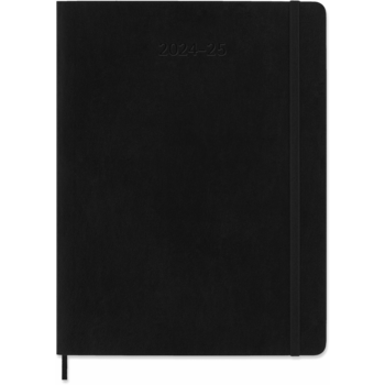 MOLESKINE 18M Semainier horizontal+notes Très Grand Format Souple Noir