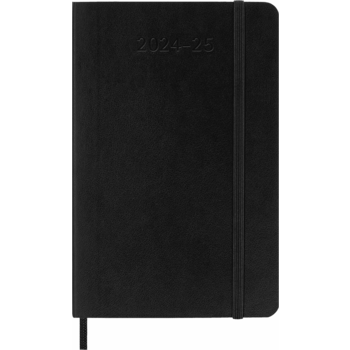 MOLESKINE 18M Semainier horizontal+notes Poche Souple Noir