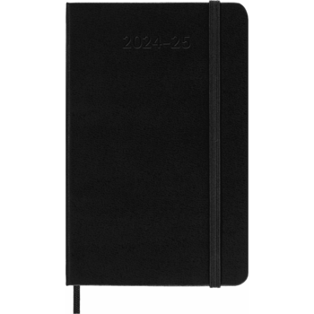 MOLESKINE 18M Semainier horizontal+notes Poche Rigide Noir