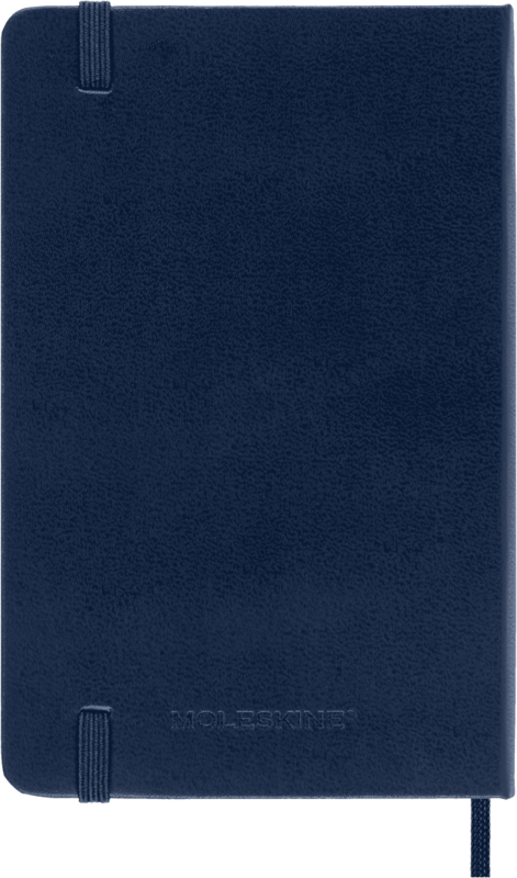 MOLESKINE Agenda 18M Semainier Horizontal + notes Poche Bleu Saphir Rigide