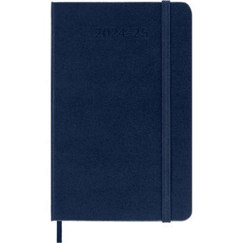 MOLESKINE 18M Semainier Horizontal + notes Poche Rigide Bleu Saphir