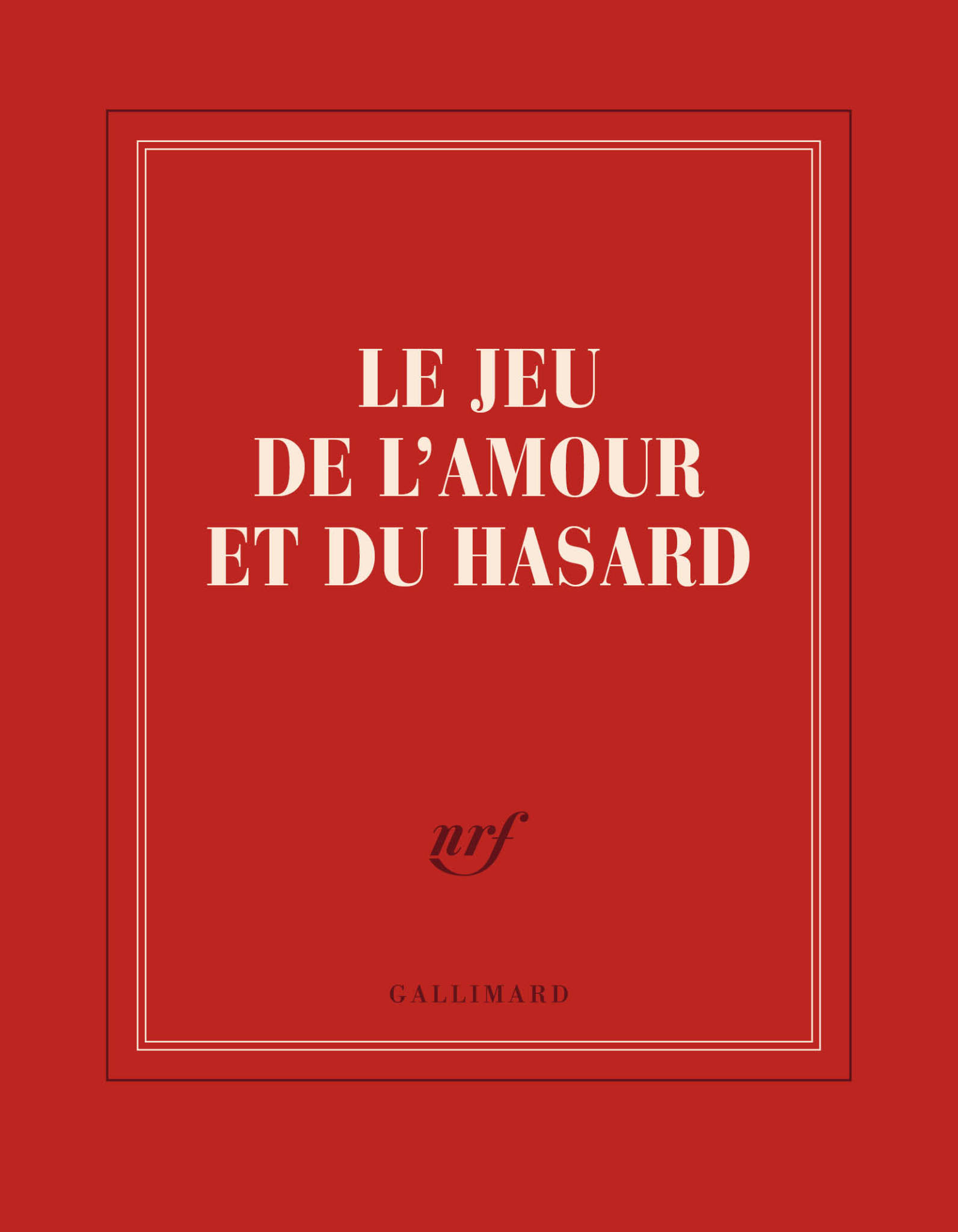 GALLIMARD Carnet carré couleur - Le jeu de l'amour et du hasard