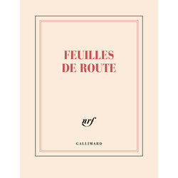 GALLIMARD Carnet carré page blanche - Feuilles de route