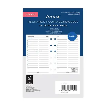 FILOFAX Recharge 1 Jour par page - français - Pocket - 2024