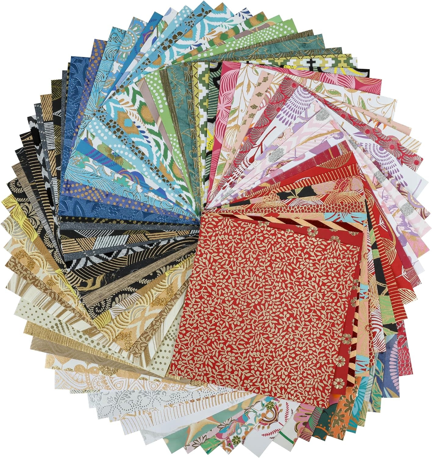 CLAIREFONTAINE Papiers Artisanaux, Bloc 16X16Cm, 80 Feuilles, Assortiment